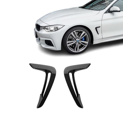 Sida fenders lister, sats, för BMW F32 / F33 / F36 (13-17) PRE-LCI, blank svart