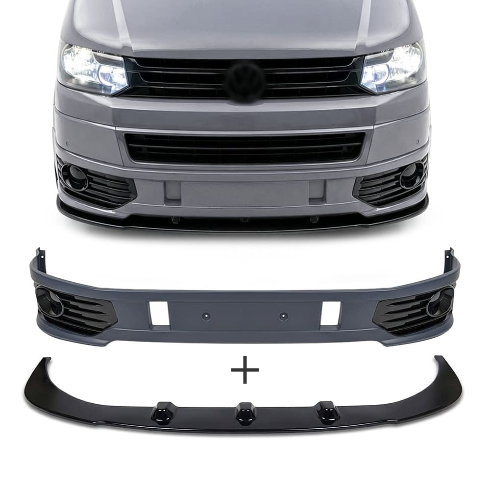 Sportline stil Frontläpp + Nedre Spoiler sats för VW T5.1 (09-14)