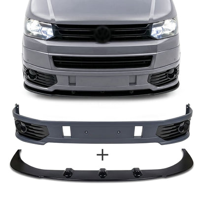 Sportline stil Frontläpp + Nedre Spoiler sats för VW T5.1 (09-14)