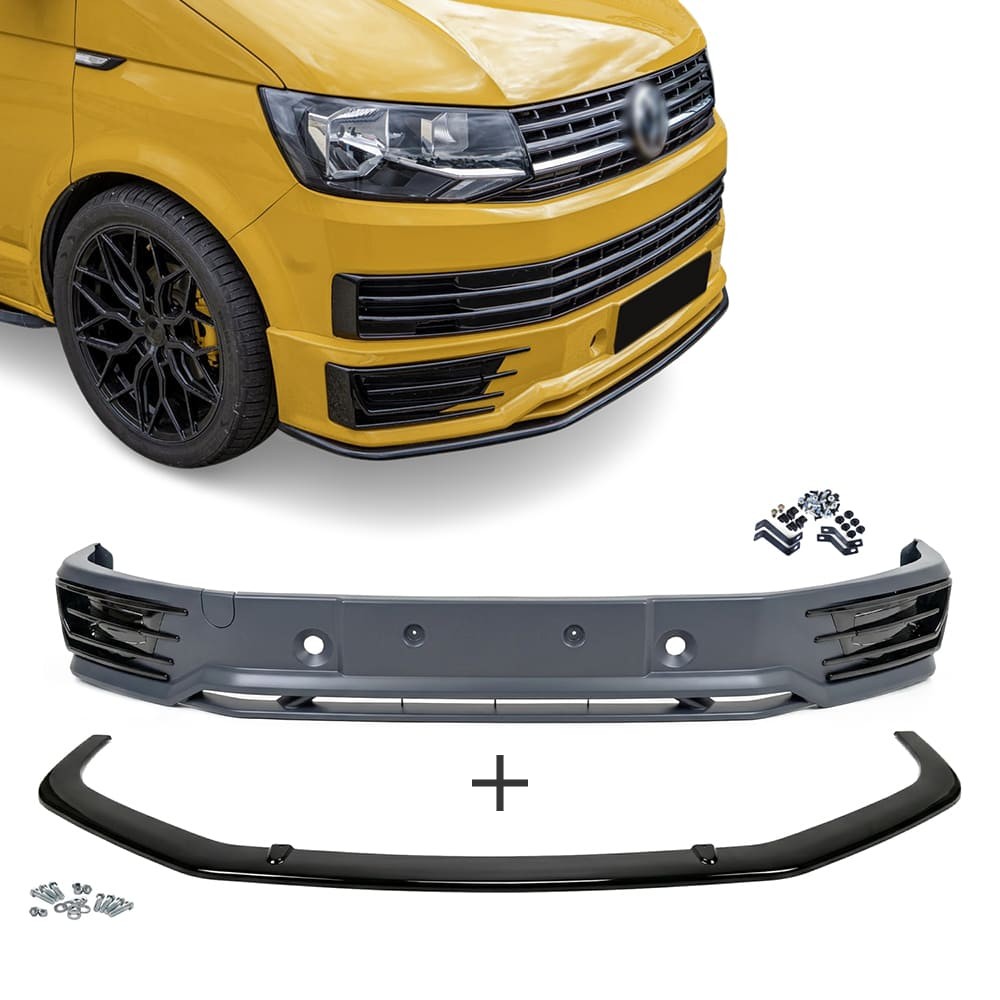 Sportline stil Frontläpp + Nedre Spoiler sats för VW T6 (15-19)