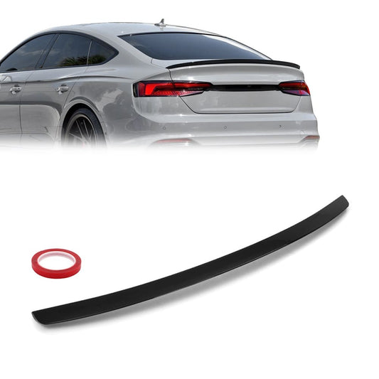 Bakluckespoiler för Audi A5 B9 Sportback + coupé (17-24), blank svart