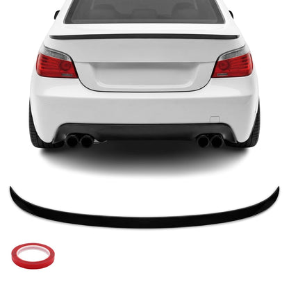 WR Bakluckespoiler för BMW E60 (03-10), blank svart