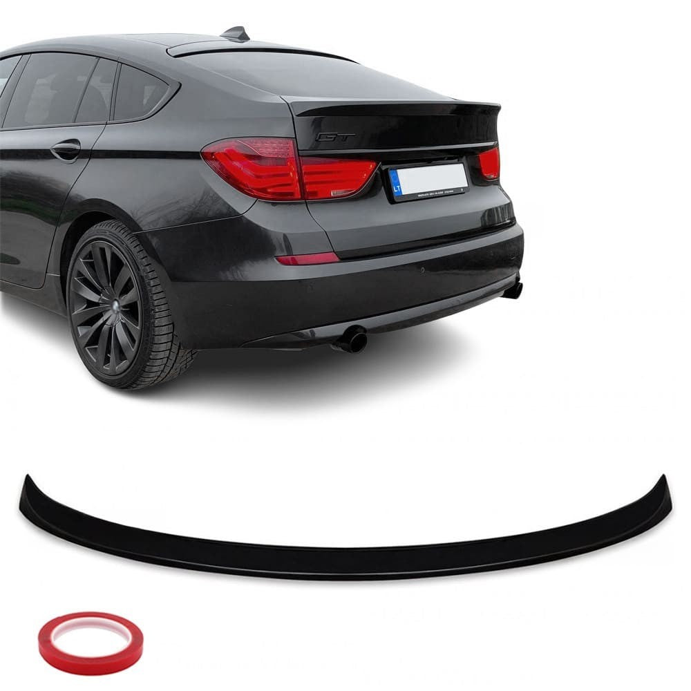 Bakluckespoiler för BMW F07 GT PRE-LCI (09-13), blank svart