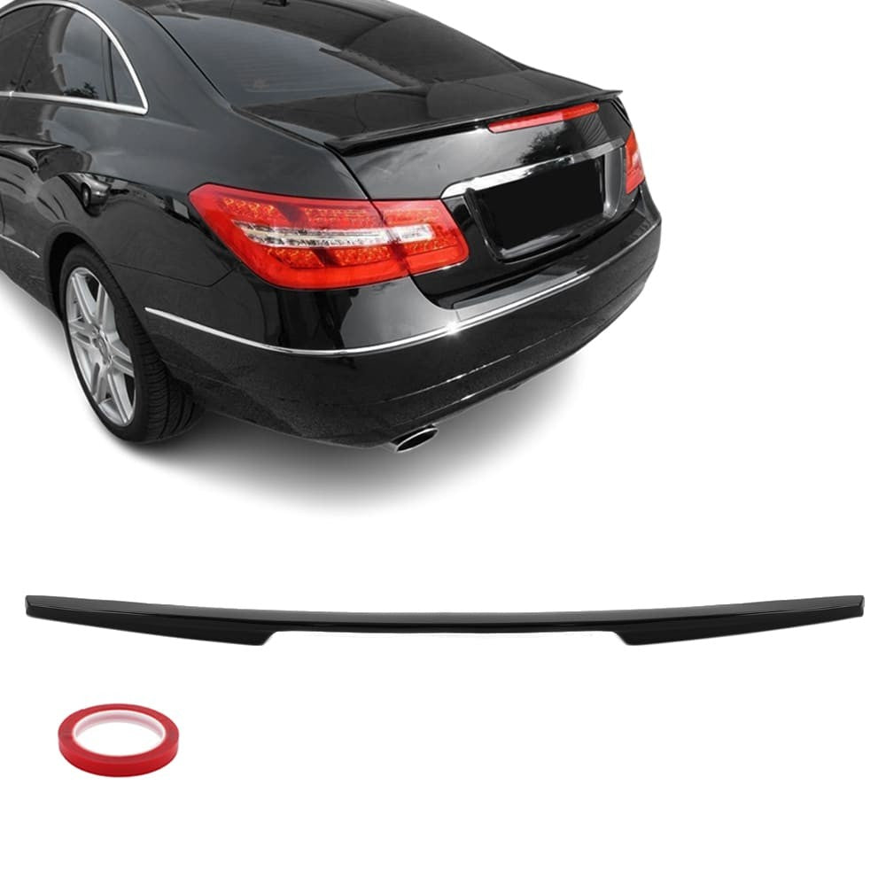 Bakluckespoiler för Mercedes C207 (A207 / W207), blank svart