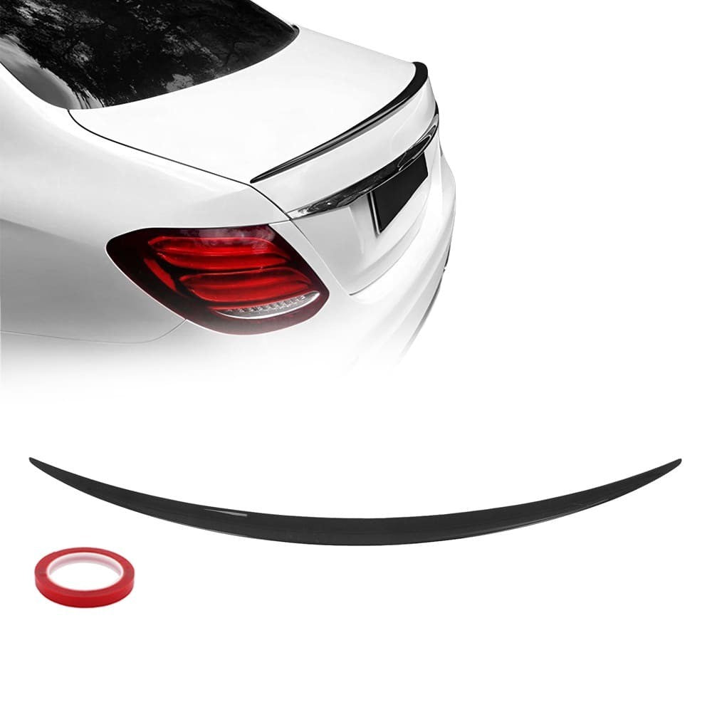 Bakluckespoiler för Mercedes-Benz W213 (16-22), blank svart