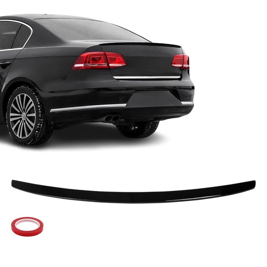 Bakluckespoiler för VW Passat B7 (10-15) sedan, blank svart