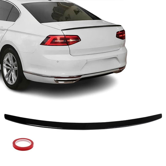 Bakluckespoiler för VW Passat B8 (15-22) sedan, blank svart
