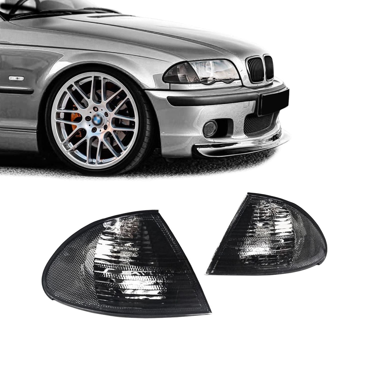 Blinkers för BMW E46 sedan / touring (98-01), röktonad
