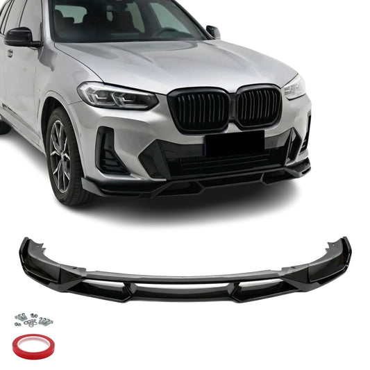 WR Frontläpp för BMW X3 G01 / X4 G02 LCI (21-25), blank svart