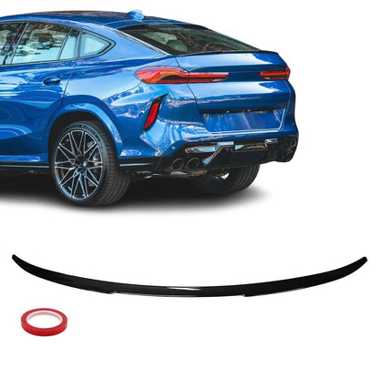 X6M-stil Bakluckespoiler för BMW X6 G06 / F96, blank svart